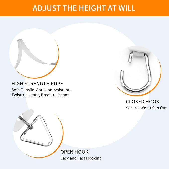 5PCS Adjustable Retractable Plant Pulley Hangers - Image 5