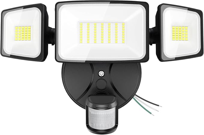 Onforu 75W LED Flood Light Motion Sensor Outdoor, 7000lm Dusk to Dawn Flood by Onforu