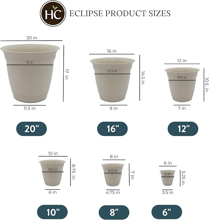 The HC Companies Eclipse Round Planter - Image 4