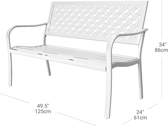Grand patio 50" Garden Bench, Outdoor Benches - Image 2