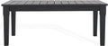 SAFAVIEH Couture Outdoor Collection Martinique Black Solid Wood Patio Coffee by SAFAVIEH