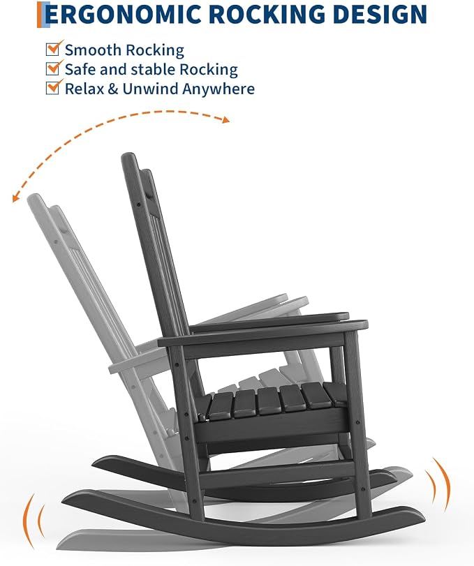 Rocking Chair Outdoor Set of 2 - Image 4