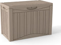 TARKARI 50 Gallon Lockable Resin Deck Box, Waterproof & UV-Resistant Outdoor by Home