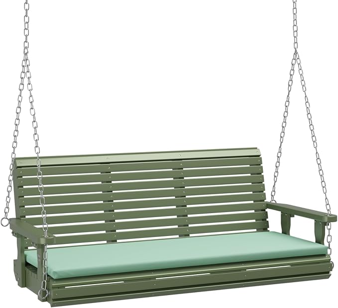 VINGLI Heavy Duty 880 LBS Patio Wooden Porch Swing Outdoor by VINGLI