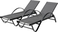 Shintenchi Patio Chaise Lounge Set of 2, Pool Chaise Lounge by Shintenchi