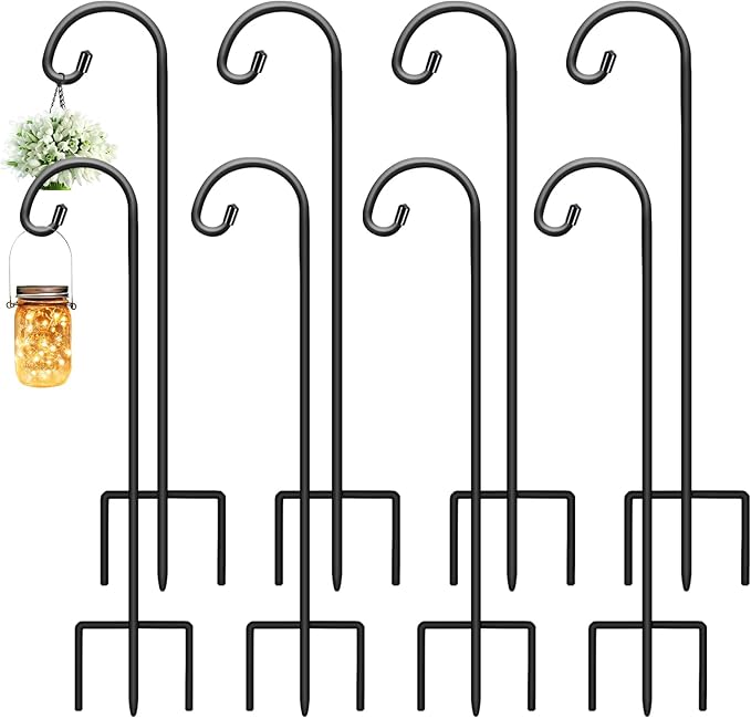 Gtongoko 8 Pack Shepherds Hooks by Gtongoko