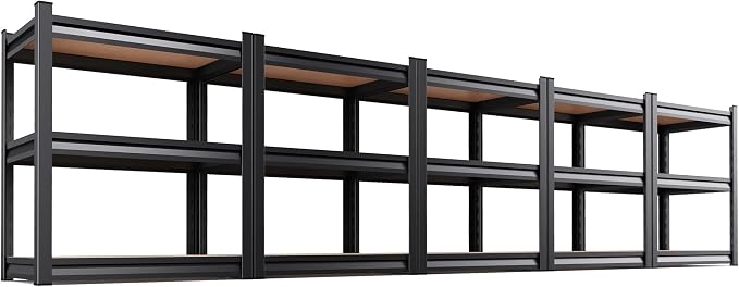 AOAORRG Set of 5 Garage Shelving Heavy Duty Storage Shelves, Metal Adjustable by Unknown