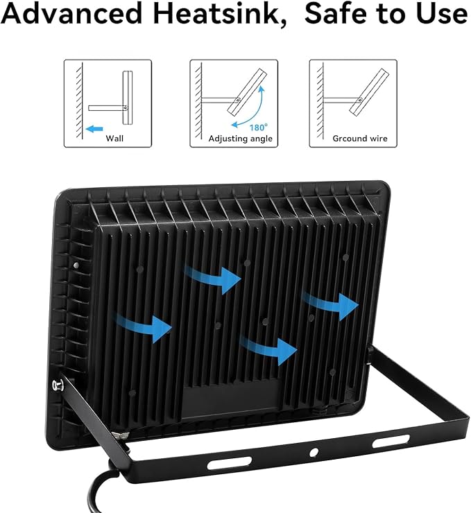 4Pack-150W LED Flood Light Outdoor, 16500lm LED Work Light - Image 4
