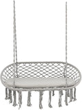 Giantex 2-Seat Hammock Chair, Macrame Swing by Giantex