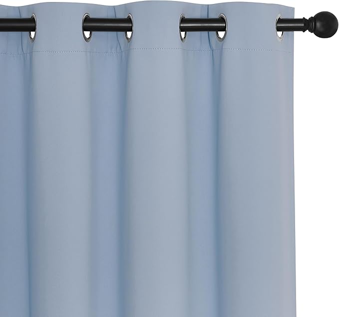 NICETOWN Room Divider Curtain 132 Inches Long, Wide Blackout Sliding Door - Image 7