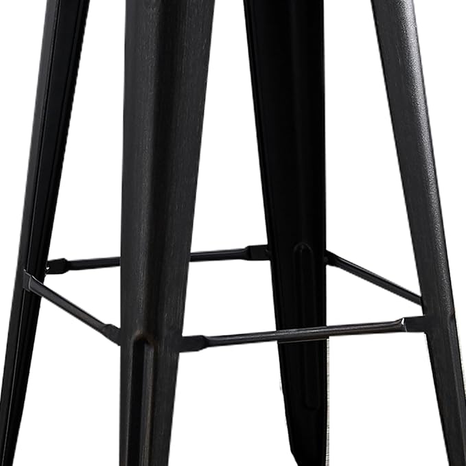 AC Pacific 30” Metal Backless Barstool Set of 2 – Country Rustic Style - Image 7