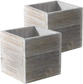 Wooden Planter Box l Rustic Barn Whitewash by Unknown