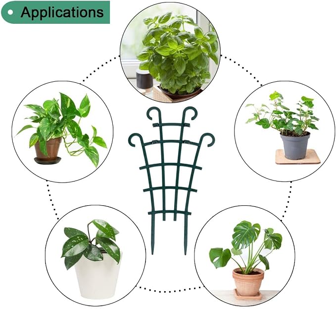 Trellis for Potted Plants, Stackable Small Indoor Plant Trellis for Climbing - Image 7