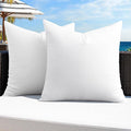 MIULEE Pack of 2 12x12 Outdoor Pillow Inserts, Outdoor Throw Pillows by MIULEE