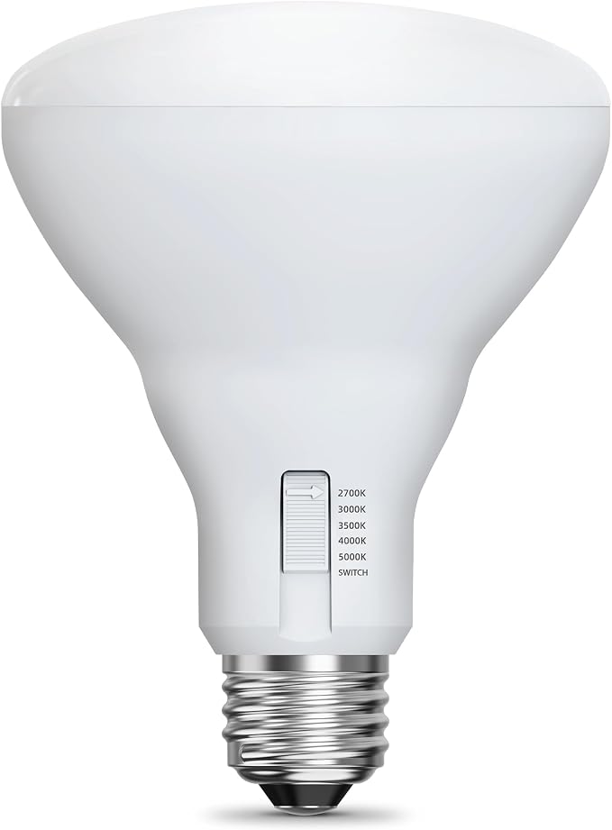 Feit Electric BR30 LED Light Bulb, 100W Equivalent, 1400 Lumens, 5-Color - Image 5