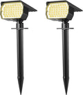 Solar Spot Lights Outdoor Waterproof IP65, 2 Pack Landscape Spotlights by WENATY
