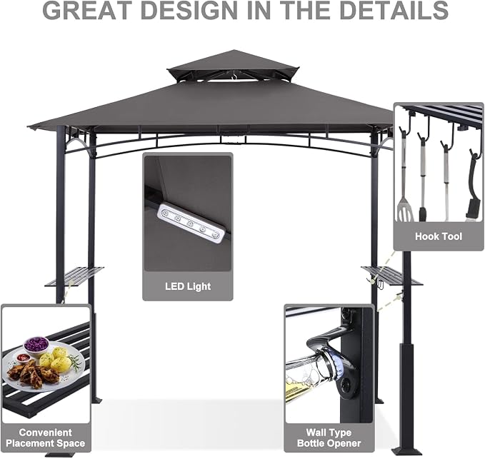 ABCCANOPY 8x5 Grill Gazebo - Image 3