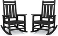 KINGYES Oversized Outdoor Rocking Chair Set of 2, All-Weather Patio Rocking by KINGYES