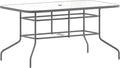 Flash Furniture Tory 31.5" x 55" Rectangular Tempered Glass Metal Table by FlashFurniture