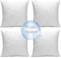 Ashler Outdoor Pillows, 18 x 18 Pillow Inserts Set of 4, Waterproof Throw by AshlerHomeDeco
