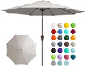 JEAREY 9FT Outdoor Patio Umbrella Outdoor Table Umbrella by JEAREYOutdoorsCollection