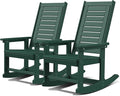 GREENVINES Outdoor Rocking Chairs | Set of 2 | Porch Rocker | HDPE Plastic | by GreenVines