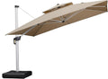 PURPLE LEAF 12 Feet Double Top Deluxe Square Patio Umbrella Offset Hanging by PURPLELEAF