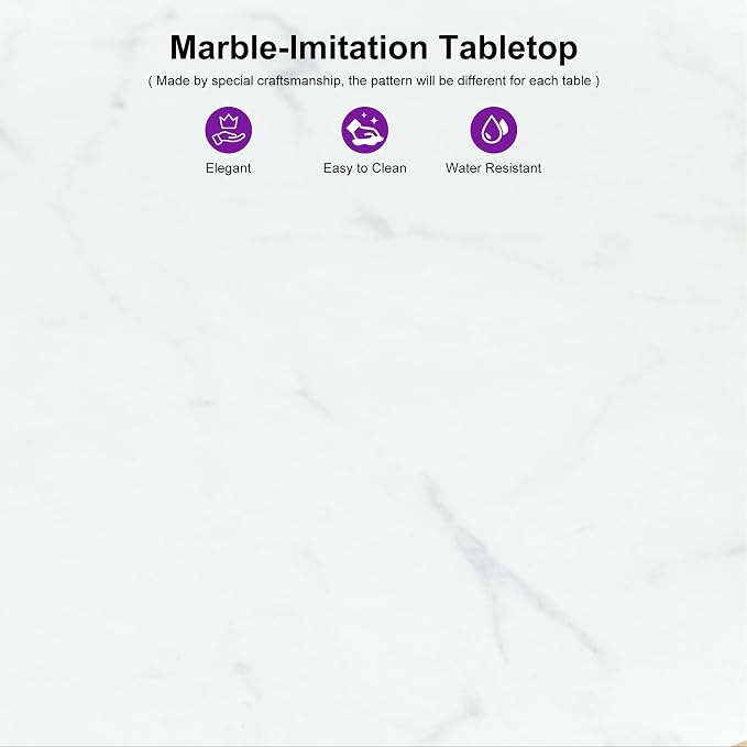 PURPLE LEAF Counter Height Bar Aluminum Table - Image 6