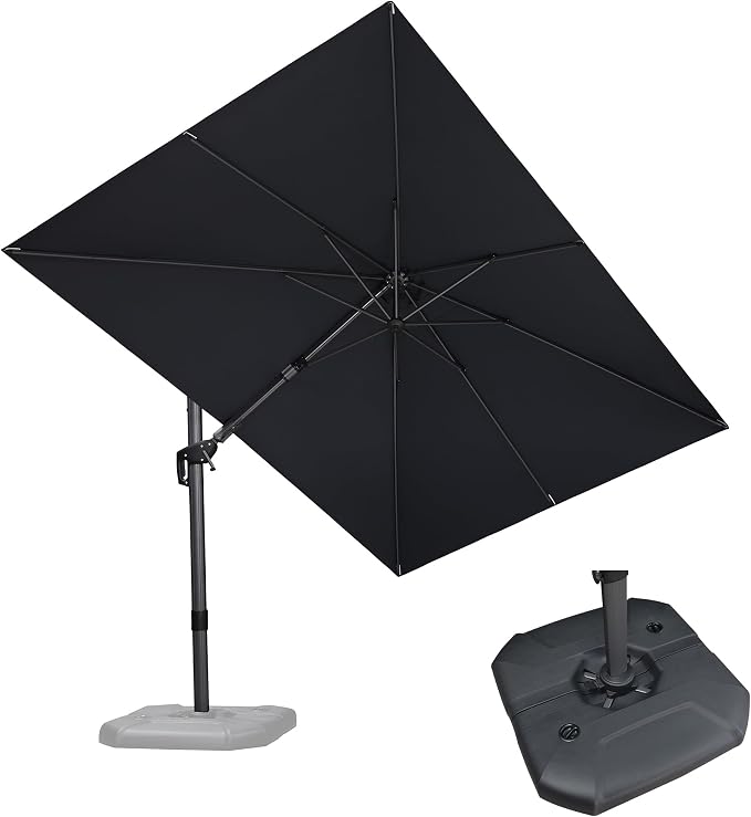 PURPLE LEAF 8.2' X 11.5' Tilting Patio Umbrella by PURPLELEAF