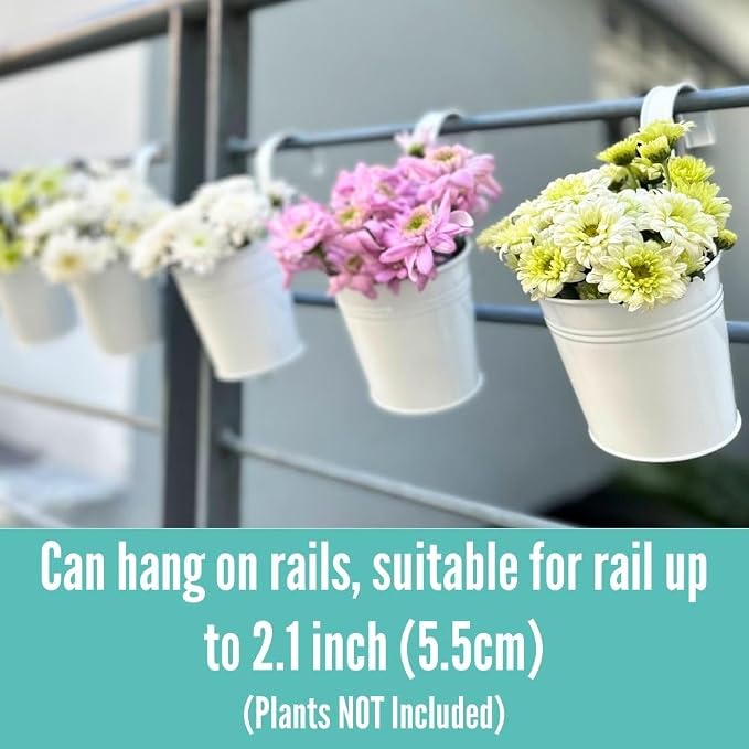 LaLaGreen 6 Inch Hanging Planter Iron - Image 4
