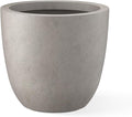 Kante 14 Inch Dia Round Concrete Planter, Indoor Outdoor Large Plant Pot by Kante