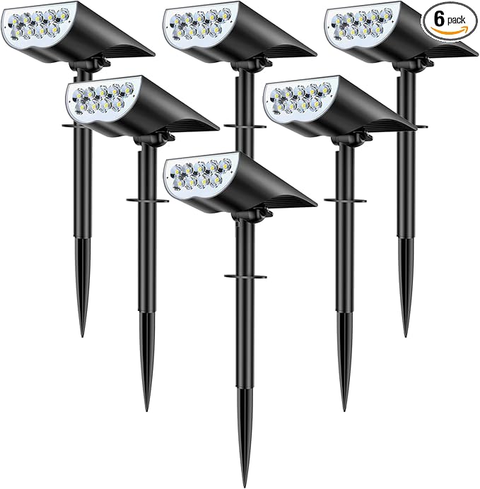 BAXIA TECHNOLOGY Solar Spot Lights Outdoor Waterproof, 3 Lighting Modes Solar by BAXIATECHNOLOGY