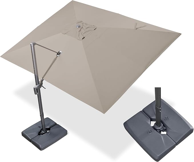 PURPLE LEAF 10' X 13' Rectangle Cantilever Umbrella - Image 2