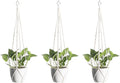 Macrame Plant Hangers 3 Pack, Hanging Plant Holders by dangjuacua
