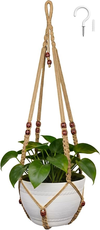 35 Inch Macrame Plant Hanger, Large by Unknown
