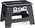Delxo Folding Step Stool 9 Inch, Non-Slip Foldable Stools by Delxo