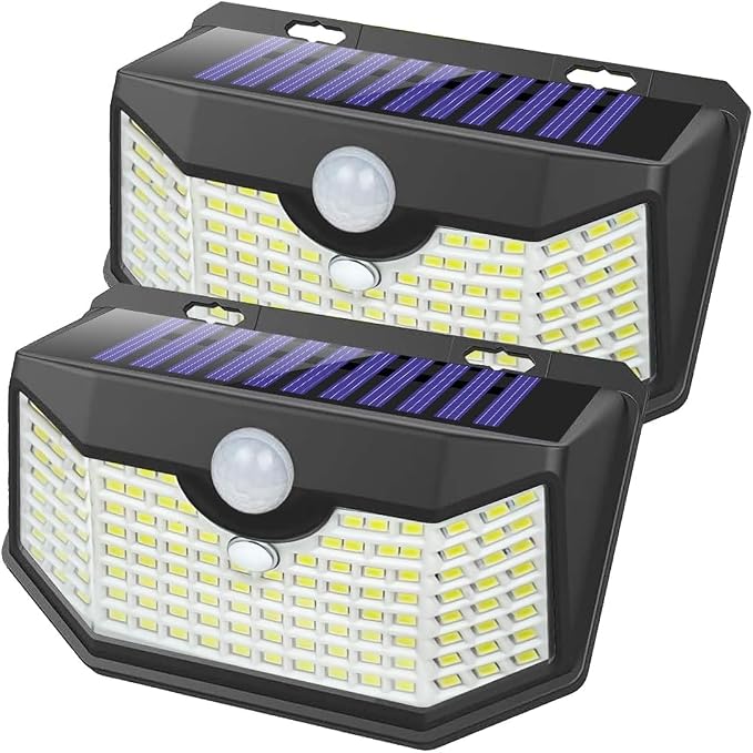 HMCITY 120 LED Outdoor Solar Lights by LightingUpYourLife