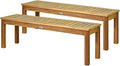 Tangkula 52 Inches Acacia Wood Outdoor Bench by TANGKULA