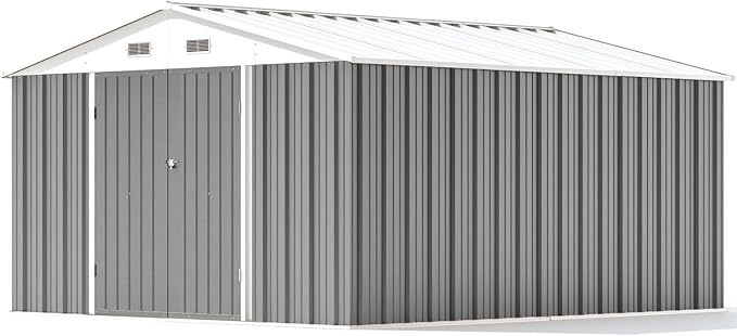 Patiowell 10 x 12 FT Metal Storage Shed - Image 9