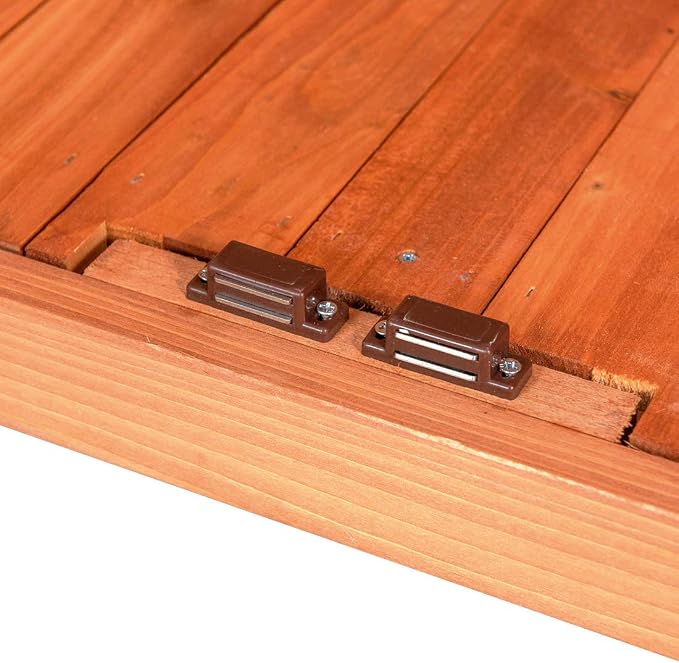 GDLF Outdoor Garden Patio Wooden Storage Cabinet Furniture Waterproof Tool Shed - Image 8