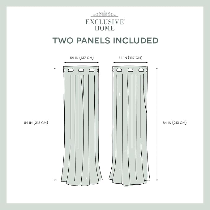 Exclusive Home Canopy Stripe Indoor/Outdoor Grommet Top Curtain Panel, Teal / - Image 6