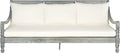 Safavieh Outdoor Collection Pasadena Ash Grey/ Beige Acacia Wood Cushioned by SAFAVIEH