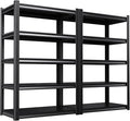 Set of 2 71"H-35"W All Metal Garage Shelving-2050LBS 5 Tier Storage Shelves by Unknown