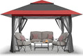 CROWN SHADES 11x11 Pop Up Gazebo, Patented One Push Outoor Canopy Tent by CrownShades