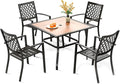 PHI VILLA 5 Pieces Outdoor Dining Set by PHIVILLAThepioneerofcomfortablehouseholdsupplies