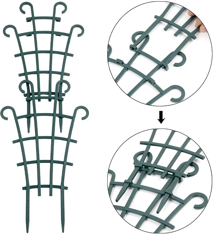 12 Pack Trellis for Potted Plants, Garden Trellis for Climbing Plants Plastic - Image 4
