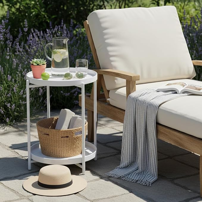 Danpinera 2 Tier Metal Side Table - Image 8