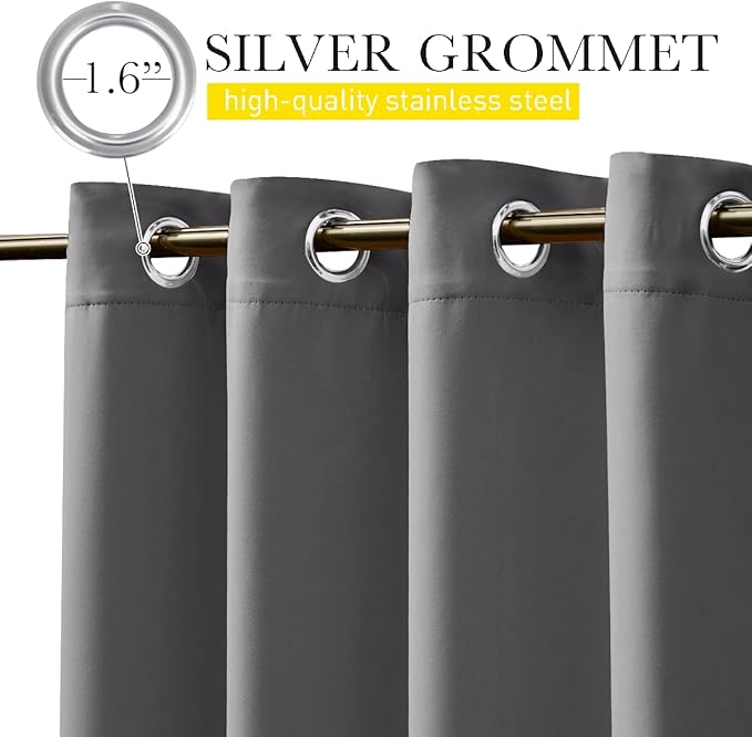 NICETOWN 2 Panels Blackout Outdoor Curtains - Image 6