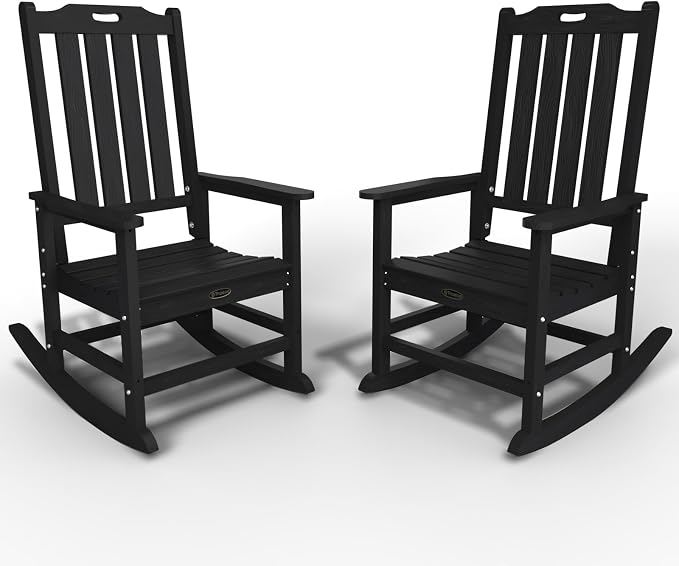 Oversized Rocking Chair Set of 2, Outdoor Rocking Chair by THOEOE