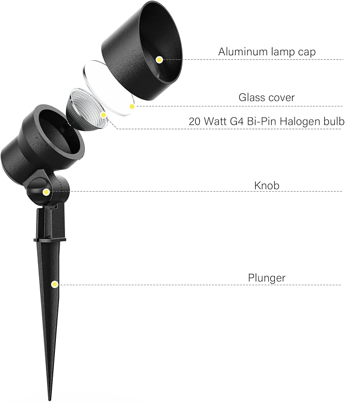 Malibu Low Voltage Landscape Lighting 20W Outdoor Spotlight Outdoor - Image 7